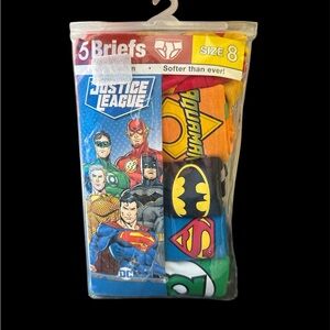 Justice League Boys Briefs Size 8